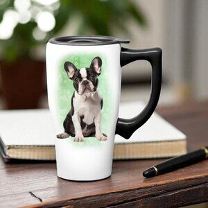 BRAND NEW Frenchie French Bulldog Dog Breed Pet Lovers Tumbler Cup Travel Mug